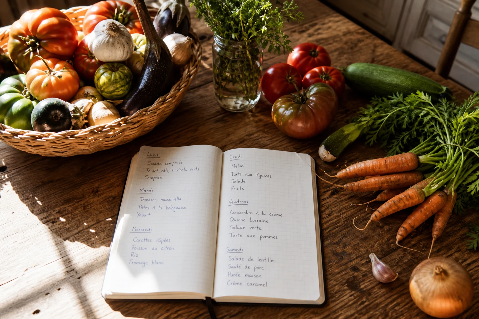 Menu famille semaine : la méthode pour l&rsquo;organiser sans stress